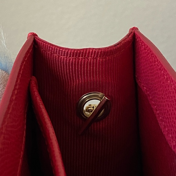 Furla metropolis small pink leather and blue faux fur bag - Picture 10 of 13